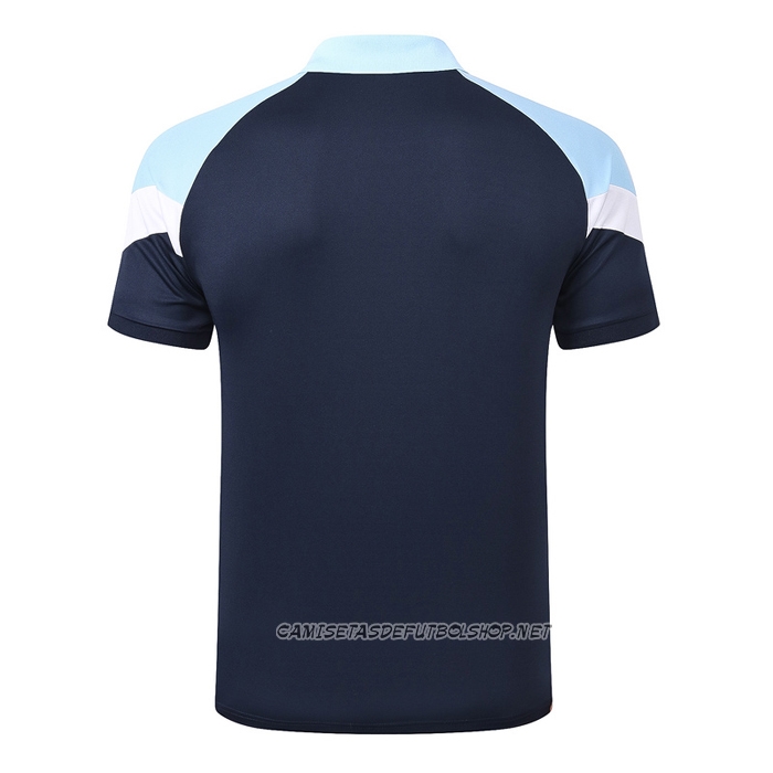 Camiseta Polo del Manchester City 20-21 Azul
